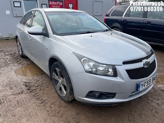 Location: Peterborough - 2009 CHEVROLET CRUZE LT VCDI 4 Door Saloon REG: YT59BWB, Keys: No, MOT Expiry date: 21/07/2025, 1991 Diesel, 5 Speed Manual Diesel, Former Keepers: 9