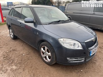 Location: Peterborough - 2009 SKODA FABIA 2 TDI 80 Estate REG: EK09OUU, Keys: No, MOT Expiry date: 13/06/2026, 1422 Diesel, 5 Speed Manual Diesel, Former Keepers: 3