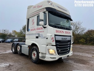 Location: Peterborough - 2016  DAF TRUCKS  XF  Tractor (Heavy Haulage)  REG: FJ66UTB, 12902cc Diesel , Manual Diesel , Former Keepers: 0, Keys: Yes, MOT Expiry date: 31/10/2025