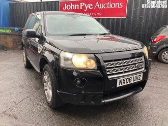 Location: Stapleford - 2008 LAND ROVER FREELANDER HSE TD4 Estate REG: NX08UHZ, Keys: Yes, MOT Expiry date: 15/11/2026, 2179 Diesel, 6 Speed Manual Diesel, Former Keepers: 5