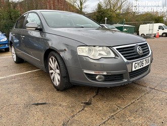 Location: Brentwood - 2006 VOLKSWAGEN PASSAT SPORT FSI T 4 Door Saloon REG: GY06TKA, Keys: No, MOT Expiry date: 24.06.2025, 1984 Petrol, 6 Speed Manual Petrol, Former Keepers: 6