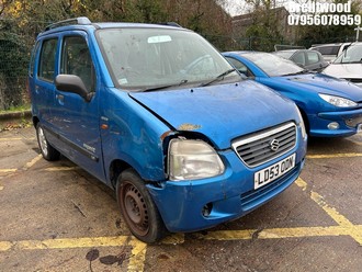 Location: Brentwood - 2003 SUZUKI WAGON R+ S-LIMITED AUTO 5 Door Hatchback REG: LD53ODN, Keys: No, MOT Expiry date: 01.01.2024, 1298 Petrol, 4 Speed Auto Petrol, Former Keepers: 5