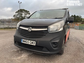 Location: Plymouth - 2015 VAUXHALL VIVARO 2700 CDTI ECOFLEX Panel Van REG: WM65GMX, Keys: No, MOT Expiry date: 11/12/2025, 1598 Diesel, 6 Speed Manual Diesel, Former Keepers: 4