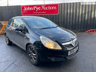Location: Stapleford - 2010 VAUXHALL CORSA SXI 3 Door Hatchback REG: DV10JYY, Keys: Yes, MOT Expiry date: 30/07/2026, 1229 Petrol, 5 Speed Manual Petrol, Former Keepers: 5