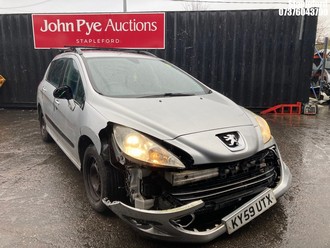 Location: Stapleford - 2009 PEUGEOT 308 S SW HDI 89 Estate REG: KY59UTX, Keys: Yes, MOT Expiry date: 11/03/2026, 1560 Diesel, 5 Speed Manual Diesel, Former Keepers: 5