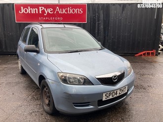 Location: Stapleford - 2004 MAZDA 2 S 5 Door Hatchback REG: SP04ZHT, Keys: Yes, MOT Expiry date: 02/01/2026, 1242 Petrol, 5 Speed Manual Petrol, Former Keepers: 3