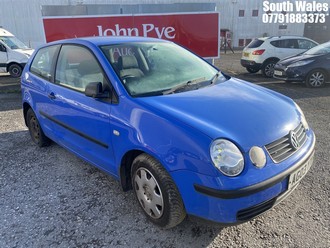 Location: South Wales - 2003 VOLKSWAGEN POLO E 3 Door Hatchback REG: AG03YTH, Keys: No, MOT Expiry date: 28/02/2025, 1198 Petrol, 5 Speed Manual Petrol, Former Keepers: 4