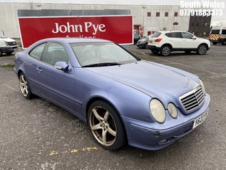 Location: South Wales - 2001 MERCEDES CLK Coupe REG: Y622PMY, Keys: No, MOT Expiry date: 02/07/2025, 2295 Petrol, 5 speed automatic, Former Keepers: 13
