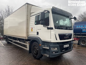 Location: Birmingham - 2014 MAN TG-M Box Van REG: MV64RKE, 6871cc Diesel, Automatic, Former Keepers: 2, Keys: Required, MOT Expiry date: 31/01/2026