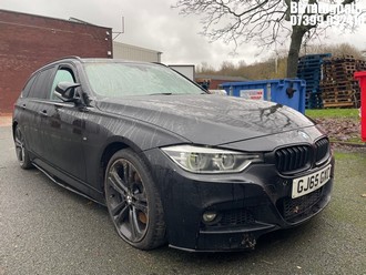 Location: Birmingham - 2015 BMW 330D M SPORT AUTO ESTATE REG: GJ65GXC, 2993CC DIESEL, 8 SPEED AUTO DIESEL, Former Keepers: 10, Keys: No, MOT Expiry date: 17/08/2026