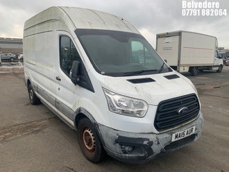 Location: BELVEDERE - 2015 FORD TRANSIT 330 Panel Van REG: MA15AUR, 2198cc Diesel, 6 Speed Manual Diesel, Former Keepers: 2, Keys: No, MOT: Expiry date30.08.2024