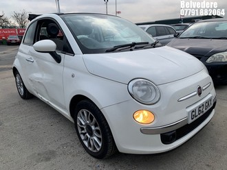 Location: Belvedere - 2013 FIAT 500 C LOUNGE S-A CONVERTIBLE REG: GL62GKX, 1242cc PETROL, 5 SPEED SEMI AUTO PETROL, Former Keepers: 2, Keys: Yes, MOT Expiry date: 06.04.2026