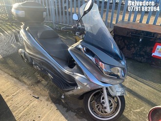 Location: Belvedere - 2013 PIAGGIO X10 350 MOTORCYCLE REG: GF13RKY, 330cc PETROL, AUTOMATIC, Former Keepers: 5, Keys: No, MOT Expiry date: 25.06.2026