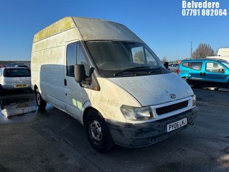 Location: Belvedere - 2006 FORD TRANSIT 350 LWB Panel Van REG: PY06LMJ, Keys: No, MOT Expiry date: 25/05/2024, 2402 Diesel, 5 Speed Manual Diesel, Former Keepers: 9