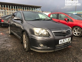 Location: Edinburgh - 2007 TOYOTA AVENSIS TR D-4D 5 Door Hatchback REG: HJ57LXE, Keys: No, MOT Expiry date: 31/05/2025, 2231 Diesel, 6 Speed Manual Diesel, Former Keepers: 5