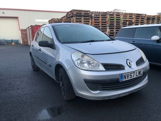 Location: Edinburgh - 2007 RENAULT CLIO EXPRESSION 5 Door Hatchback REG: NV57LWL, Keys: No, MOT Expiry date: 27/08/2025, 1390 Petrol, 5 Speed Manual Petrol, Former Keepers: 5