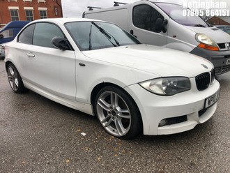 Location: Nottingham - 2010 BMW 118D M SPORT Coupe REG: WP10JWM, Keys: No, MOT Expiry date: 16/12/2025, 1995 Diesel, 6 Speed Manual Diesel, Former Keepers: 10