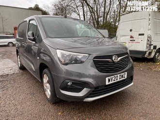 Location: Mitcham - 2020 VAUXHALL COMBO 2300 LE NAV S/S Panel Van REG: WV20DWZ, Keys: No, MOT Expiry date: 31/01/2026, 1499 Diesel, 5 Speed Manual Diesel, Former Keepers: 2