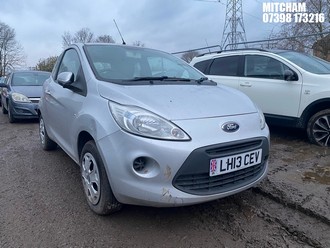 Location: Mitcham - 2013 FORD KA EDGE 3 Door Hatchback REG: LH13CEV, Keys: No, MOT Expiry date: 07/02/2026, 1242 Petrol, 5 Speed Manual Petrol, Former Keepers: 5