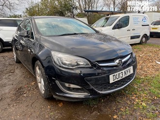 Location: Mitcham - 2013 VAUXHALL ASTRA SRI 5 Door Hatchback REG: DU13NYV, Keys: No, MOT Expiry date: 20/03/2025, 1598 Petrol, 5 Speed Manual Petrol, Former Keepers: 5