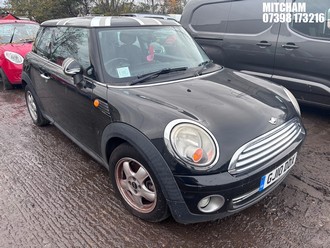 Location: Mitcham - 2010 MINI ONE 3 Door Hatchback REG: GJ10DDX, Keys: No, MOT Expiry date: 22/11/2024, 1397 Petrol, 6 Speed Manual Petrol, Former Keepers: 3