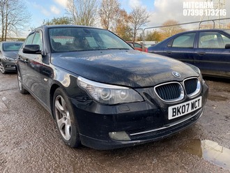 Location: Mitcham - 2007 BMW 520D SE A 4 Door Saloon REG: BK07WCT, Keys: No, MOT Expiry date: 01/03/2026, 1995 Diesel, 6 Speed Auto Diesel, Former Keepers: 8