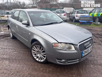 Location: Mitcham - 2006 AUDI A4 SE 4 Door Saloon REG: DN55UOC, Keys: No, MOT Expiry date: 29/01/2026, 1984 Petrol, 5 Speed Manual Petrol, Former Keepers: 7