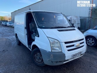 Location: Mitcham - 2008 FORD TRANSIT 85 T260 FWD Panel Van REG: OV57VTE, Keys: No, MOT Expiry date: 02/05/2026, 2198 Diesel, 5 Speed Manual Diesel, Former Keepers: 8