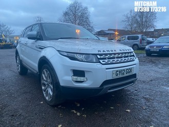 Location: Mitcham - 2012 LAND ROVER RANGE ROVER EVOQUE PR-LUX Estate REG: GY12GGK, Keys: No, MOT Expiry date: 29/11/2024, 2179 Diesel, 6 Speed Auto Diesel, Former Keepers: 2