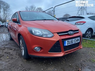 Location: Mitcham - 2011 FORD FOCUS TITANIUM TDCI 5 Door Hatchback REG: DU61EHM, Keys: No, MOT Expiry date: 03/12/2024, 1560 Diesel, 6 Speed Manual Diesel, Former Keepers: 3