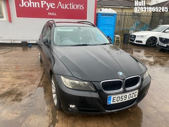 Location: Hull - 2009 BMW 318D SE TOURING Estate REG: EO59OZG, Keys: No, MOT Expiry date: 09/12/2025, 1995 Diesel, 6 Speed Manual Diesel, Former Keepers: 5