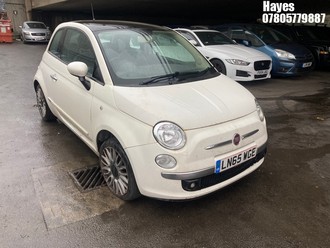 Location: Hayes - 2015 FIAT 500 LOUNGE 3 Door Hatchback REG: LN65WGE, Keys: No, MOT Expiry date: 02/10/2025, 1242 Petrol, 5 Speed Manual Petrol, Former Keepers: 2