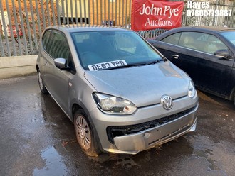 Location: Hayes - 2014 VOLKSWAGEN MOVE UP 3 Door Hatchback REG: DE63YPD, Keys: No, MOT Expiry date: 06/03/2024, 999 Petrol, 5 Speed Manual Petrol, Former Keepers: 5