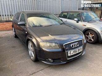 Location: Hayes - 2006 AUDI A3 S LINE TDI QUATTRO 5 Door Hatchback REG: EJ56BVX, Keys: No, MOT Expiry date: 22/12/2024, 1968 Diesel, 6 Speed Manual Diesel, Former Keepers: 4