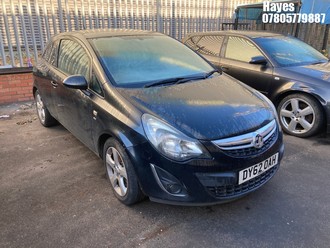 Location: Hayes - 2012 VAUXHALL CORSA SXI 3 Door Hatchback REG: DY62OAH, Keys: No, MOT Expiry date: 11/08/2025, 1229 Petrol, 5 Speed Manual Petrol, Former Keepers: 5