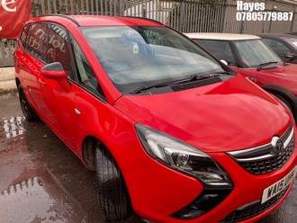 Location: Hayes - 2015 VAUXHALL ZAFIRA TOURER EXCLUSIV CD MPV REG: WA15UHV, Keys: No, MOT Expiry date: 26/11/2025, 1956 Diesel, 6 Speed Manual Diesel, Former Keepers: 4