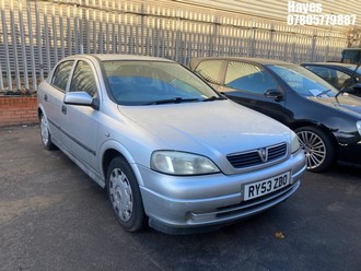 Location: Hayes - 2003 VAUXHALL ASTRA CLUB AUTO 5 Door Hatchback REG: RY53ZBO, Keys: No, MOT Expiry date: 24/10/2025, 1598 Petrol, 4 Speed Auto Petrol, Former Keepers: 6