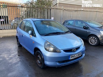 Location: Hayes - 2003 HONDA JAZZ SE 5 Door Hatchback REG: RN53DUH, Keys: No, MOT Expiry date: 23/05/2026, 1339 Petrol, 5 Speed Manual Petrol, Former Keepers: 6
