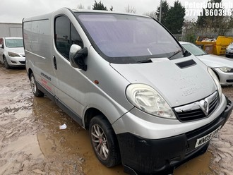 Location: Peterborough - 2009 VAUXHALL VIVARO 2700 CDTI SWB Panel Van REG: WN09UVW, Keys: No, MOT Expiry date: 05/09/2025, 1995 Diesel, 6 Speed Manual Diesel, Former Keepers: 11