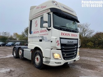 Location: Peterborough - 2016 DAF TRUCKS XF Tractor (Heavy Haulage) REG: FJ66UTB, 12902cc Diesel, Manual Diesel, Former Keepers: 0, Keys: Yes, MOT Expiry date: 31/10/2025