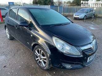 Location: Peterborough - 2009 VAUXHALL CORSA SXI A/C 5 Door Hatchback REG: BF09EZS, Keys: No, MOT Expiry date: 27/10/2025, 1364 Petrol, 5 Speed Manual Petrol, Former Keepers: 4