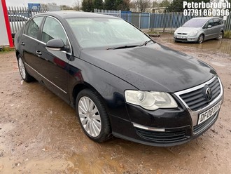 Location: Peterborough - 2008 VOLKSWAGEN PASSAT HIGHLINE TDI 105 4 Door Saloon REG: DF08DYX, Keys: No, MOT Expiry date: 21/03/2025, 1896 Diesel, 5 Speed Manual Diesel, Former Keepers: 5