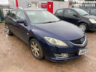 Location: Peterborough - 2008 MAZDA 6 SL DIESEL Estate REG: GN08FDV, Keys: No, MOT Expiry date: 21/11/2025, 1998 Diesel, 6 Speed Manual Diesel, Former Keepers: 4