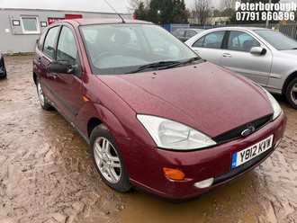 Location: Peterborough - 2001 FORD FOCUS ZETEC 5 Door Hatchback REG: Y912KVW, Keys: No, MOT Expiry date: 28/09/2024, 1596 Petrol, 5 Speed Manual Petrol, Former Keepers: 5