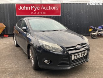 Location: Stapleford - 2011 FORD FOCUS ZETEC TDCI 5 Door Hatchback REG: EX61VZP, Keys: No, MOT Expiry date: 10/12/2025, 1560 Diesel, 6 Speed Manual Diesel, Former Keepers: 6