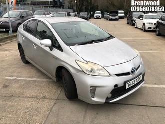 Location: Brentwood - 2013 TOYOTA PRIUS T3 VVT-I CVT 5 Door Hatchback REG: GU13YDP, Keys: No, MOT Expiry date: 09.04.2026, 1798 Hybrid Electric, Variable 1 Speed Auto Petrol/E, Former Keepers: 5