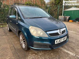 Location: Brentwood - 2007 VAUXHALL ZAFIRA LIFE MPV REG: KJ07VRF, Keys: No, MOT Expiry date: 28.01.2026, 1598 Petrol, 5 Speed Manual Petrol, Former Keepers: 7