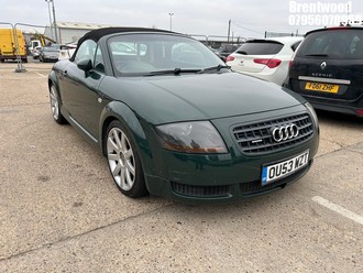 Location: Brentwood - 2003 AUDI TT QUATTRO (180 BHP) Convertible REG: OU53WZT, Keys: No, MOT Expiry date: 26.11.2025, 1781 Petrol, 6 Speed Manual Petrol, Former Keepers: 8