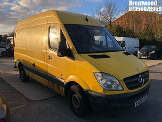 Location: Brentwood - 2008 MERCEDES SPRINTER 311 CDI MWB Panel Van REG: EX08UYS, Keys: No, MOT Expiry date: 10/07/2025, 2148 Diesel, 6 Speed Manual Diesel, Former Keepers: 9