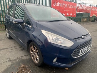 Location: Belvedere - 2013 FORD B-MAX ZETEC TURBO MPV REG: NA63RFY, Keys: No, MOT Expiry date: 09.02.2025, 998 Petrol, 5 Speed Manual Petrol, Former Keepers: 5